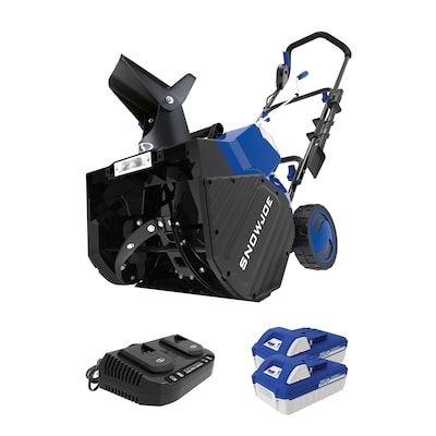 Snow Joe iONMAX Cordless Snow Blower Kit, 18 x 10 Cut (24V-X2-SB18)