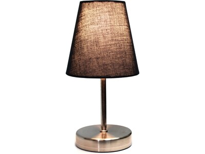 Creekwood Home Nauru Incandescent Table Lamp, Sand Nickel/Black (CWT-2007-BK)