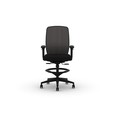 HON Nucleus Fabric/Mesh Task Stool, Black (HONNRS1VMC10FIB)