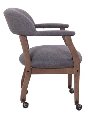 Boss Captain's Guest Chair in Slate Gray Linen (B9545DW-SG)
