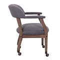 Boss® Captains Guest Chair in Slate Gray Linen (B9545DW-SG)