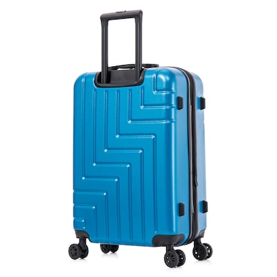 DUKAP Zahav 24.78" Hardside Suitcase, 4-Wheeled Spinner, TSA Checkpoint Friendly, Teal (DKZAH00M-TEA)