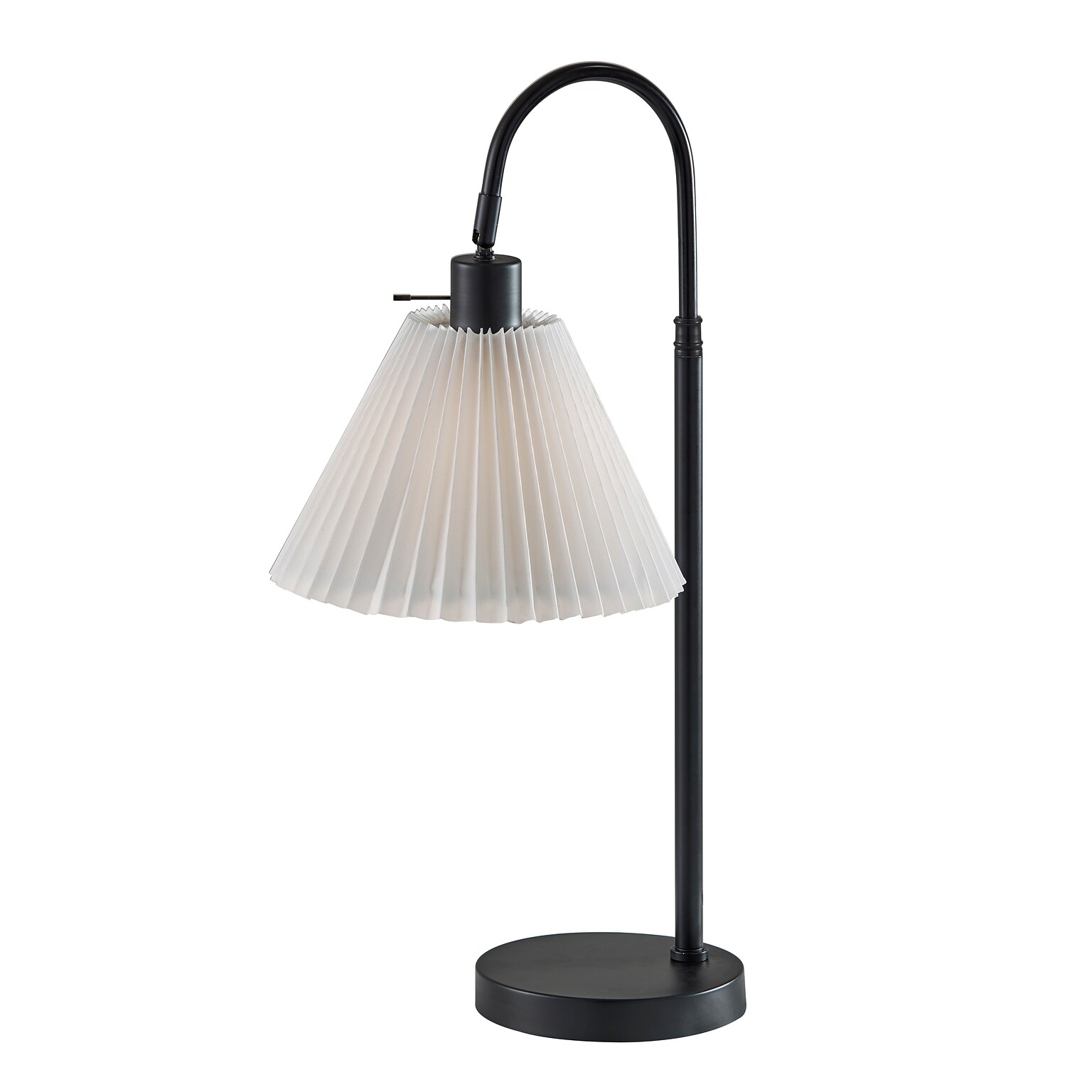 Adesso Thalia 25 Incandescent Table Lamp, Black/White (SL2613-01)