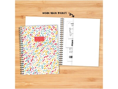 2023-2024 Willow Creek Dainty Dotted 8.5" x 11" Academic Weekly & Monthly Planner, Paperboard Cover, Multicolor (37621)