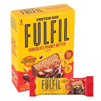 FULFIL Chocolate Peanut Butter Flavor Vitamin & Protein Standard Bar, 5.62 oz., 6/Pack (220-02913)