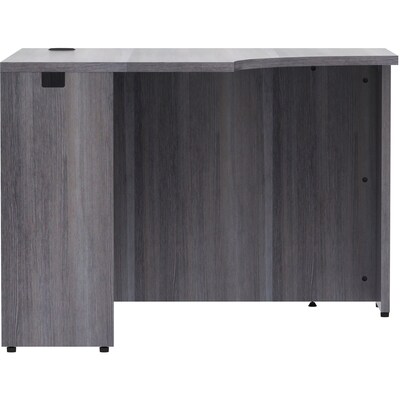 Lorell Essentials 42 W Corner Writing Desk, Weathered Charcoal (LLR69592)