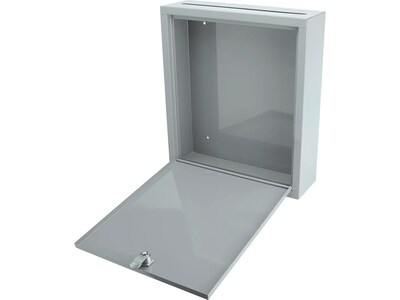 Barska Steel Box Safe with Key Lock, 0.3 cu. ft., Gray (CB12712)