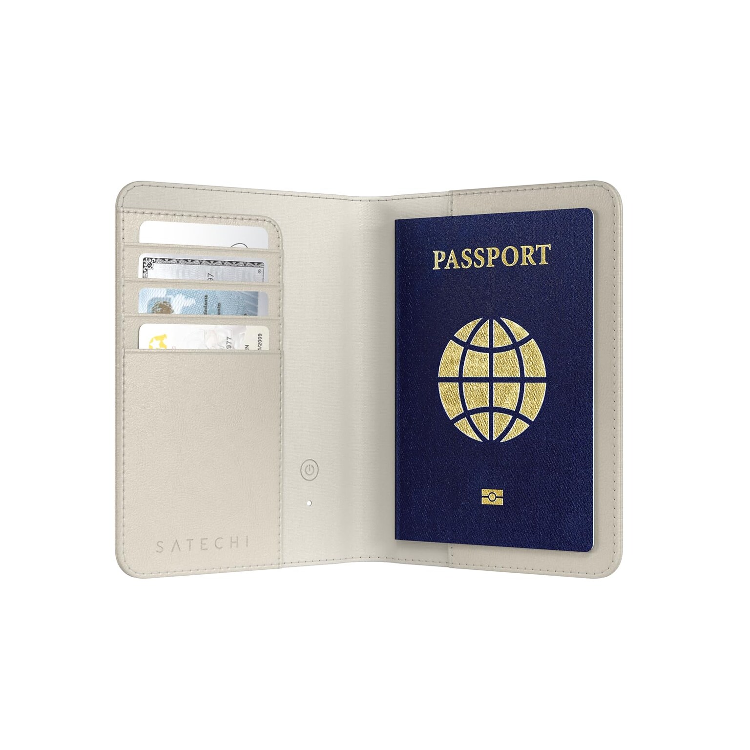 Satechi Vegan-Leather FindAll Passport Cover, Sand (ST-VPCW)