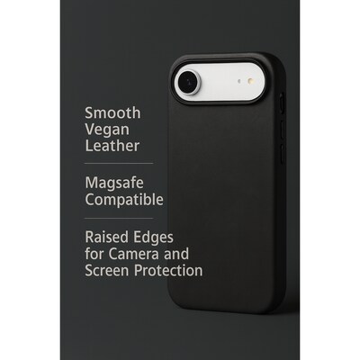 SaharaCase Indy Series MagSafe Phone Case for iPhone 17 Air, Shock Absorbing, Scorpion Black (CP00956)