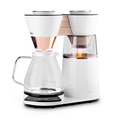 Melitta Vision Luxe 12-Cups Automatic Drip Coffee Maker, Copper/White (MCM002WULGW1)