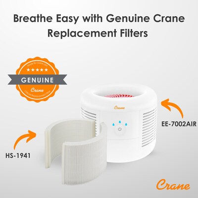 Crane HEPA Air Purifier Replacement Filters for EE-7002AIR (HS-1941)