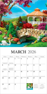 2026 BrownTrout A Country Walk 12" x 12" Monthly Wall Calendar (9781773728629)