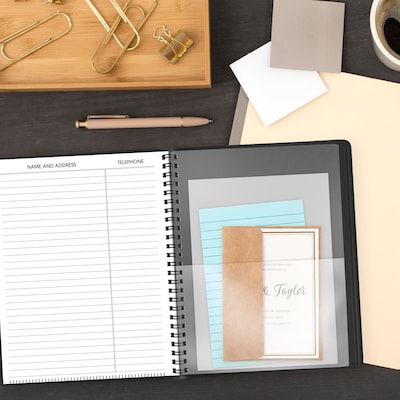 2027 AT-A-GLANCE 8" x 8.75" Monthly Planner, Faux Leather Cover, Black (70-120-05-27)