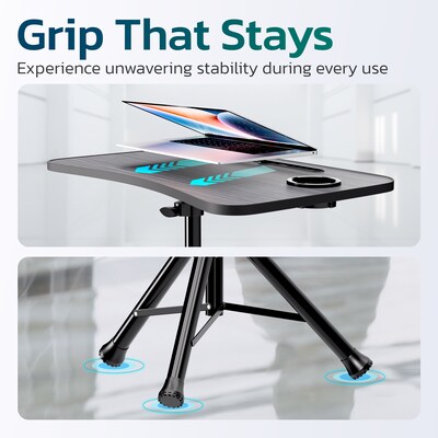 Preuly S90 Portable Laptop/Projector Floor Stand Standing Desk Tripod, Black (PTS90)