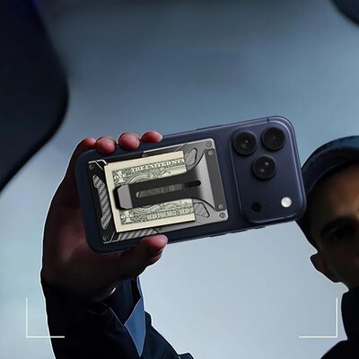 SaharaCase Raider Magsafe Wallet for iPhone, Carbon Black (CP01017)