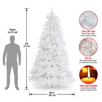 National Tree Company Dunhill Fir® Artificial Christmas Trees DUWH-90LO
