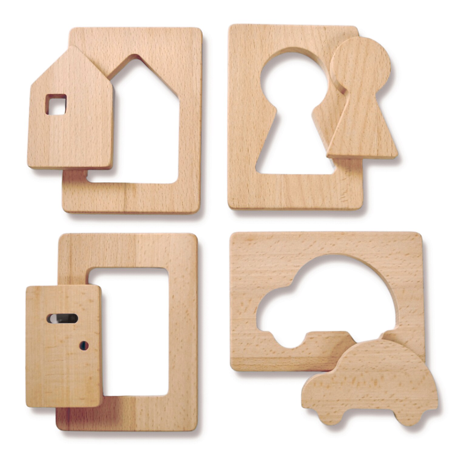 Learn Well Little Looking Shapes Home, Assorted Colors, 8/Set (YUSL1008)