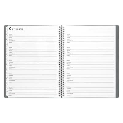 2026–2027 Staples 8.5" x 11" Academic Weekly and Monthly Planner, Gray (ST63502-27)