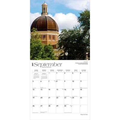 2027 BrownTrout Mississippi Places 12" x 12" Monthly Wall Calendar (9798330714346)