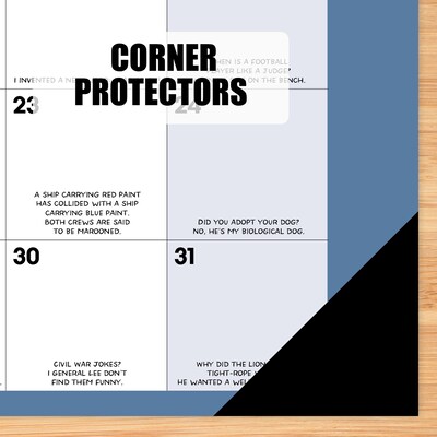2026 Willow Creek Bad Dad Jokes 17" x 12" Monthly Desk Pad Calendar, Blue (57056)