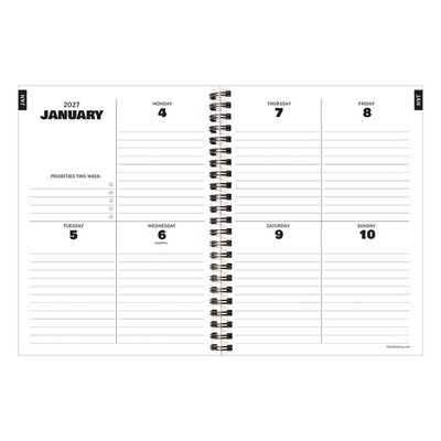 2027 TF Publishing 6.5" x 8"  Weekly & Monthly Standard Planner, Paperboard Cover, Multicolored (27-9224)