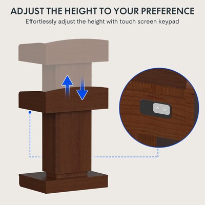 FlexiSpot EL1 Podium, Mahogany (EL1N-US)