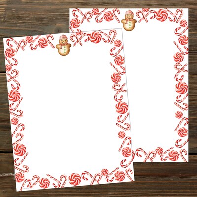 Great Papers! Peppermint & Snowman Holiday Letterhead, 50/Pack (2025045)