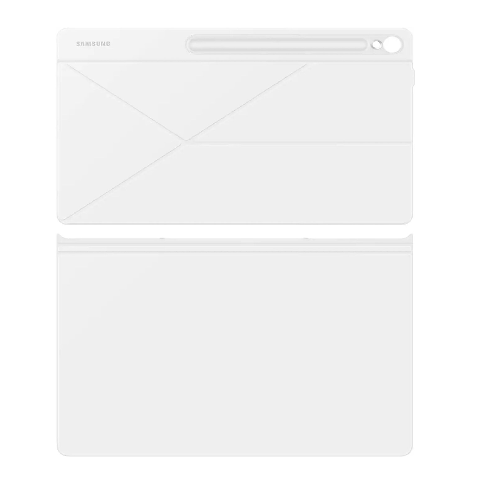 Samsung Polycarbonate 12.4 Smart Book Cover for Galaxy Tab S10 FE+, White (EF-BX620PWEGUJ)