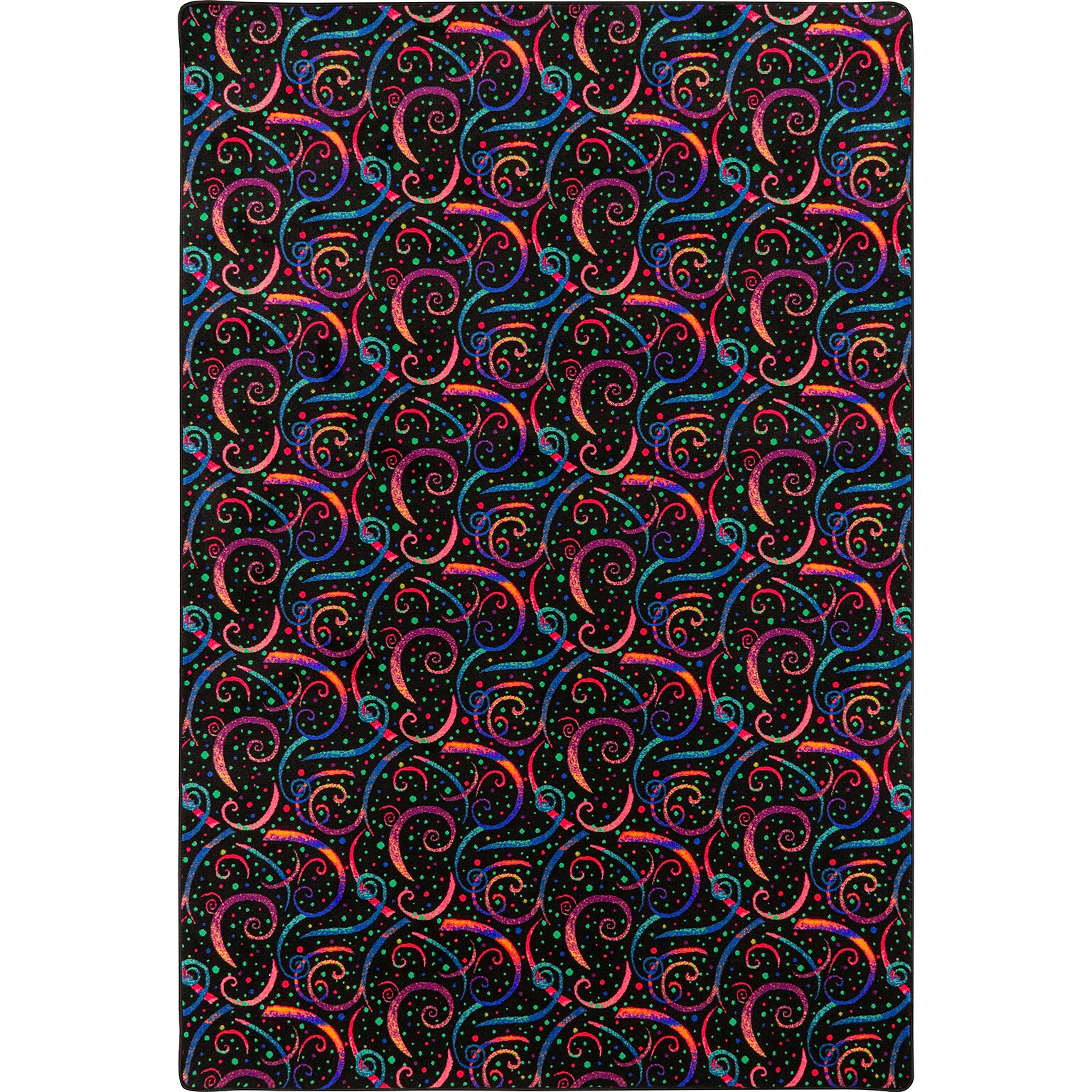 Joy Carpets Dynamo Nylon 6 x 6 Machine Tufted Rug, Fluorescent (455P)