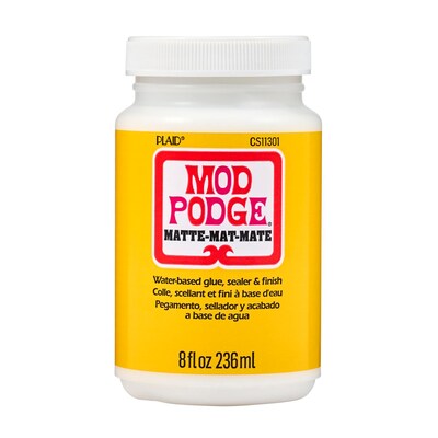 Mod Podge Decoupage Glue, Matte, 8oz., 3/Pack (MODCS11301-3)