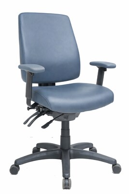Tempur-Pedic Healthcare Vinyl Swivel Executive Chair, Blue (TP-HCHBFFDLBLU)