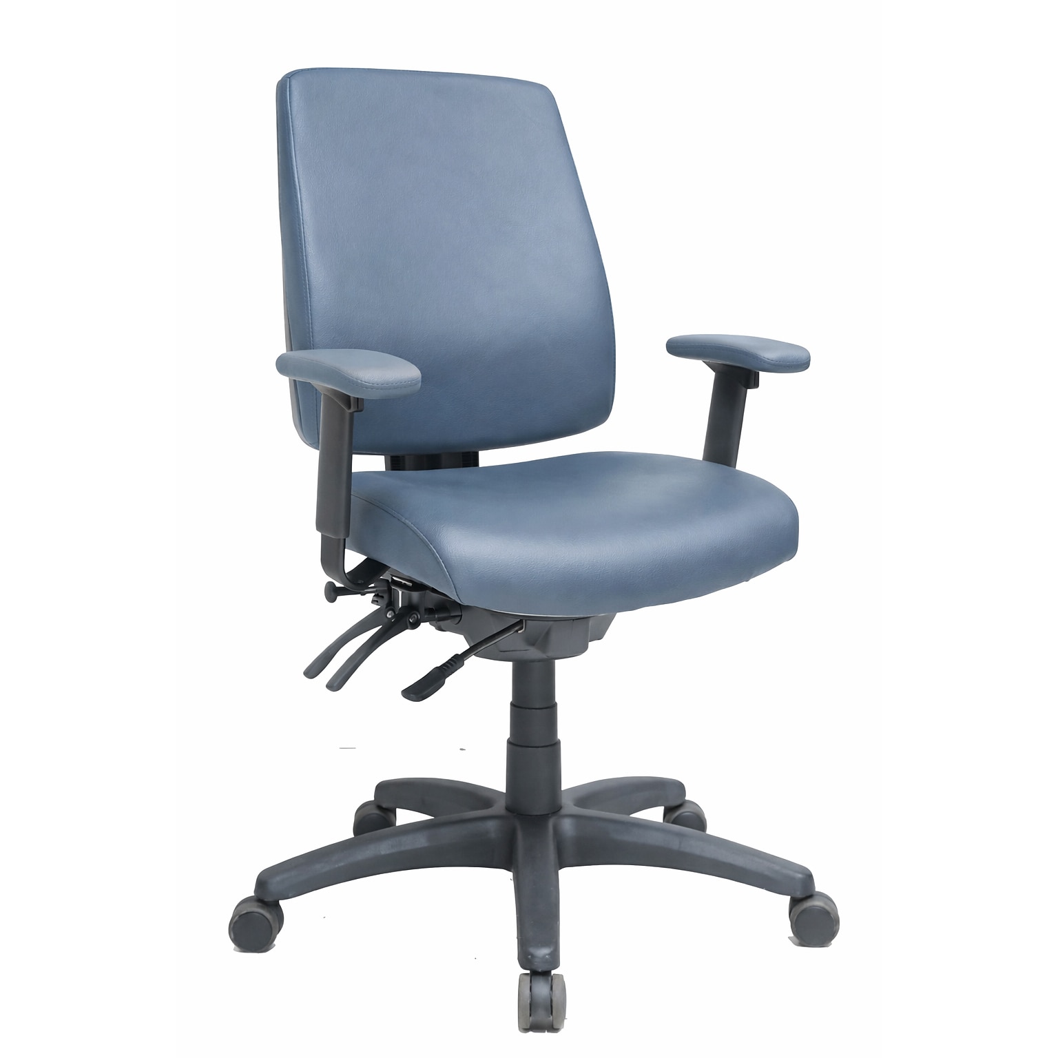Tempur-Pedic Healthcare Vinyl Swivel Executive Chair, Blue (TP-HCHBFFDLBLU)