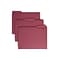 Smead File Folders, 1/3-Cut Tab, Letter Size, Maroon, 100/Box (13093)