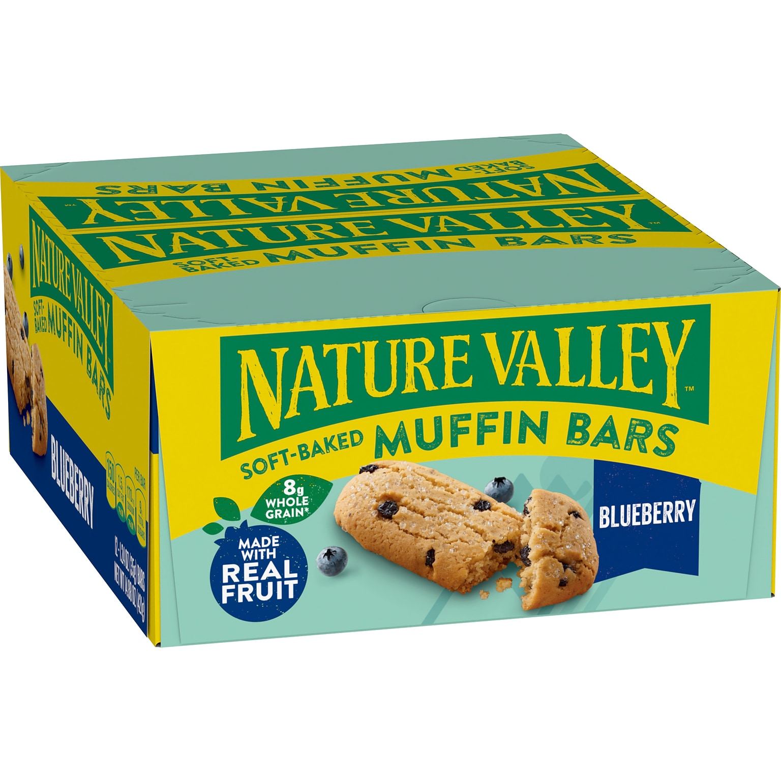 Nature Valley Blueberry Soft-Baked Muffin Bar, 1.24 oz., Dozen (20668000)