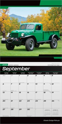2026 BrownTrout Classic Dodge Pickups 12" x 12" Monthly Wall Calendar (9798330707584)