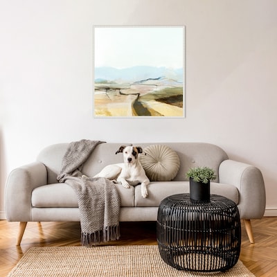 Amanti Art Country View by Dan Hobday Framed Canvas Wall Art Print, 30 x 30 (A42678302513)