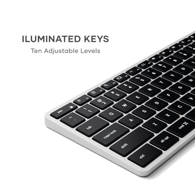 Satechi Slim X3 Wireless Keyboard for Apple MacOS, Silver (ST-BTSX3S)