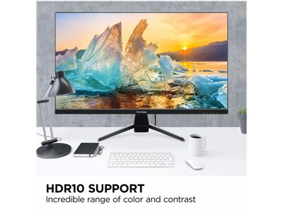ViewSonic Thin-Bezel 27" 75 Hz LED Monitor, Black (VX2767U-2K)
