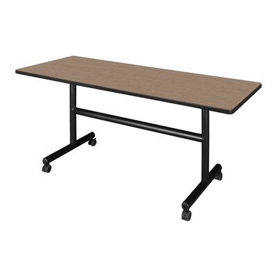 Regency Kobe Flip-Top Training Nesting Table, 60 x 24, Noble Oak (MKFT6024NO)
