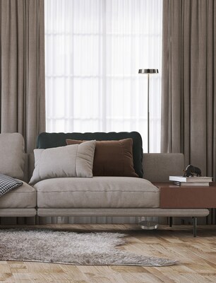 Adesso Mira 55 Brushed Steel Cordless LED Floor Lamp with Disc-Shaped Shade (2612-22)