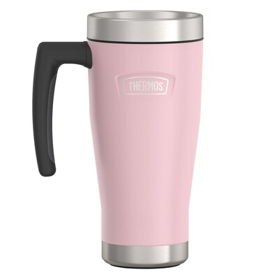 Thermos Icon Stainless Steel Travel Mug, 16 oz., Sunset Pink, (THRIS1002SP4)