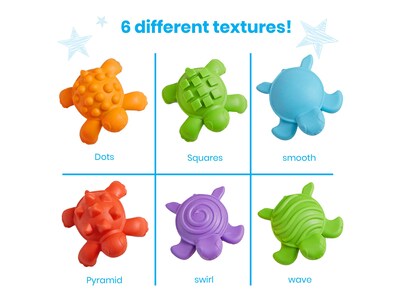 hand2mind Tactile Turtles Math Activity Set, Assorted Colors (95328)