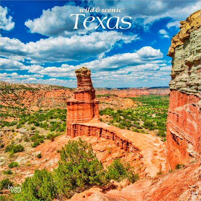 2026 BrownTrout Texas Wild & Scenic 12 x 12 Monthly Wall Calendar (9798330705825)