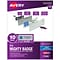 Avery The Mighty Badge Inkjet Reusable  Magnetic Name Badge System, 1 x 3, Silver, 80 Inserts, 10/