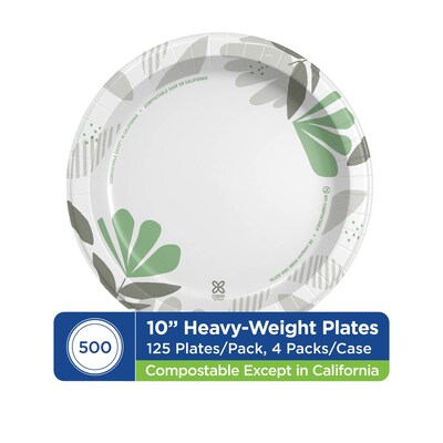 Dixie Ultra Pathways 10 Paper Plates, Multicolor, 500/Carton (SXP10PATH)