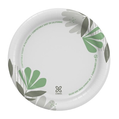 Dixie Pathways 7" Paper Plates, Multicolor, 125/Pack (UX7WS)