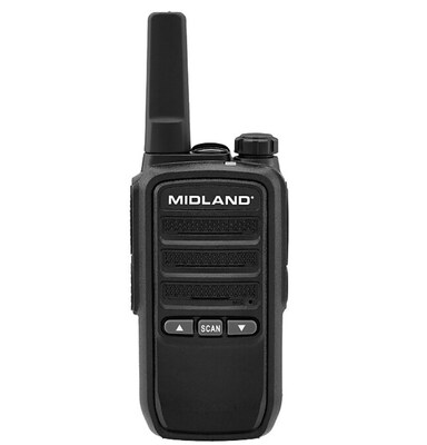Midland BR Heavy Duty License Free FRS Business Radio, Black, 6/Pack (BR10X6)