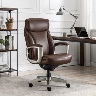 La-Z-Boy Arcadian Bonded Leather Executive Chair, Brown (60008)