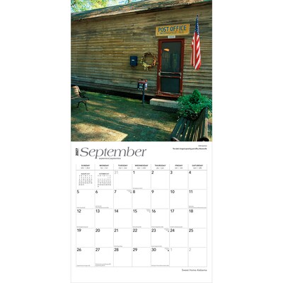 2027 BrownTrout Alabama Places 12" x 12" Monthly Wall Calendar (9798330710874)