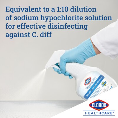 Clorox Healthcare Bleach Germicidal Cleaner Refill, 128 Ounces, 4 Bottles/ Case (68978)